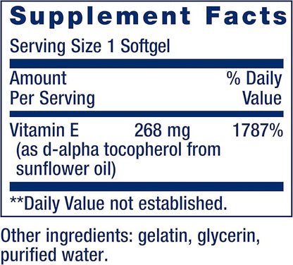 Life Extension Super Vitamin E 268mg 500mg Heart