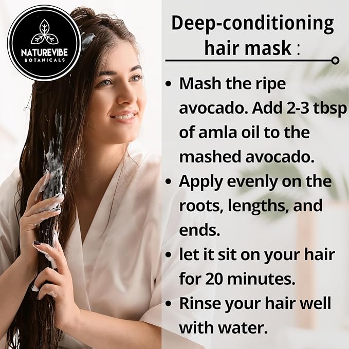 Naturevibe Botanicals Amla Oil 32 Ounces 100% Pure