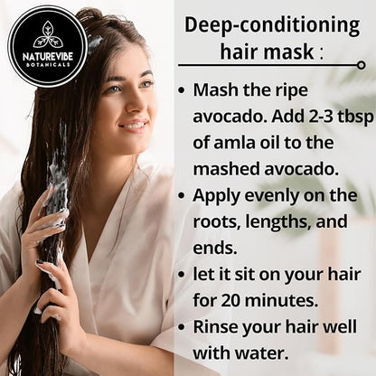 Naturevibe Botanicals Amla Oil 32 Ounces 100% Pure