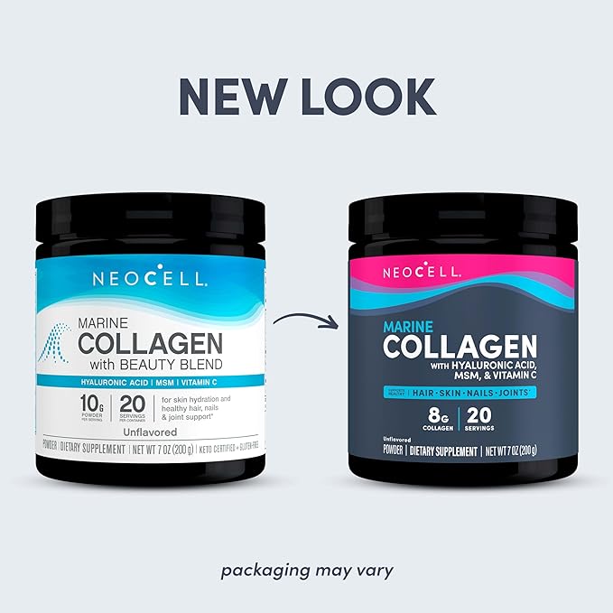 Neocell Marine Collagen with Hyaluronic Acid, 7 oz, 1 Canister