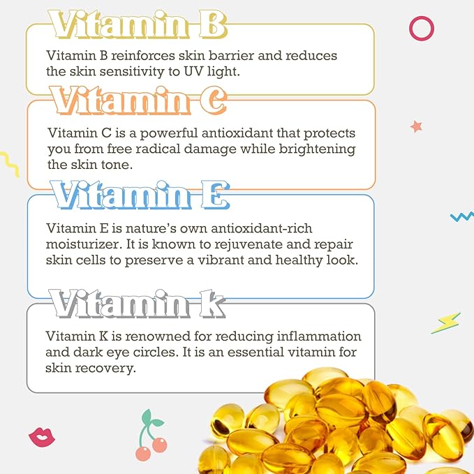 Purifect Good 4 Skin Multi-Vitamin Facial Serum with Vitamin E, B, C and K, Gently Protects and Repairs Young Skin, Moisturising and Plumping, Suitable For All Skin Types 30ml