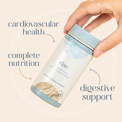 Cielo Rise Multivitamin for Women and Men D3, E K2, & (45 Day