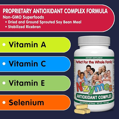 Nzymes® Antioxidant Complex for People. Powerful 180 Count
