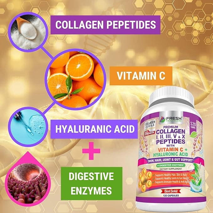 FRESH HEALTHCARE Multi Collagen Pills 120 Kosher
