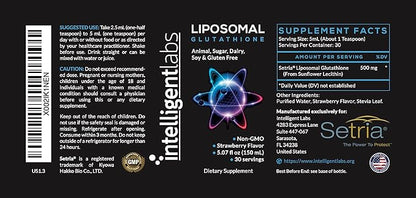 Liposomal Glutathione - Highly Advanced Antioxidant, 500MG per 30 Servings