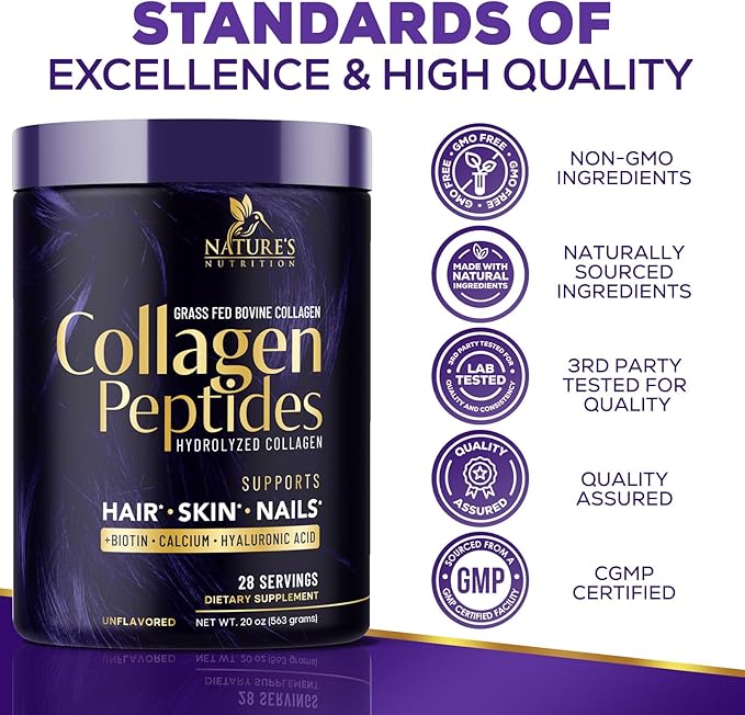 Collagen Peptides Powder 20g With Hyaluronic 28 Servings