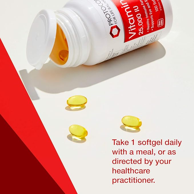 Protocol Vitamin A 25,000 IU 100 Softgels