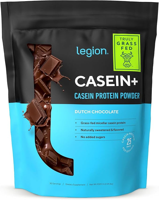 LEGION Casein+ Casein Protein Powder (Dutch Chocolate) (30 servings)