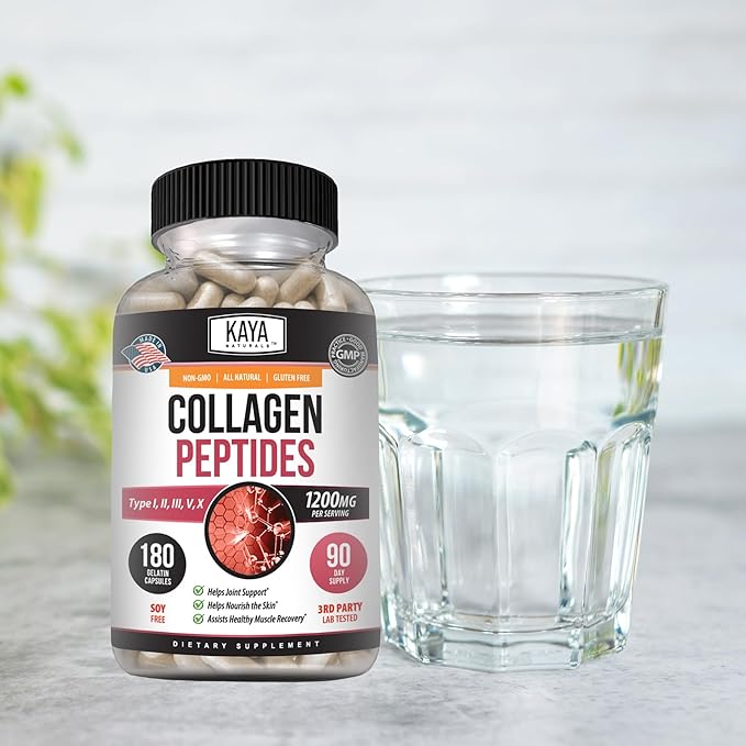 Kaya Naturals Collagen Complex, 180 Count (180 Capsules)