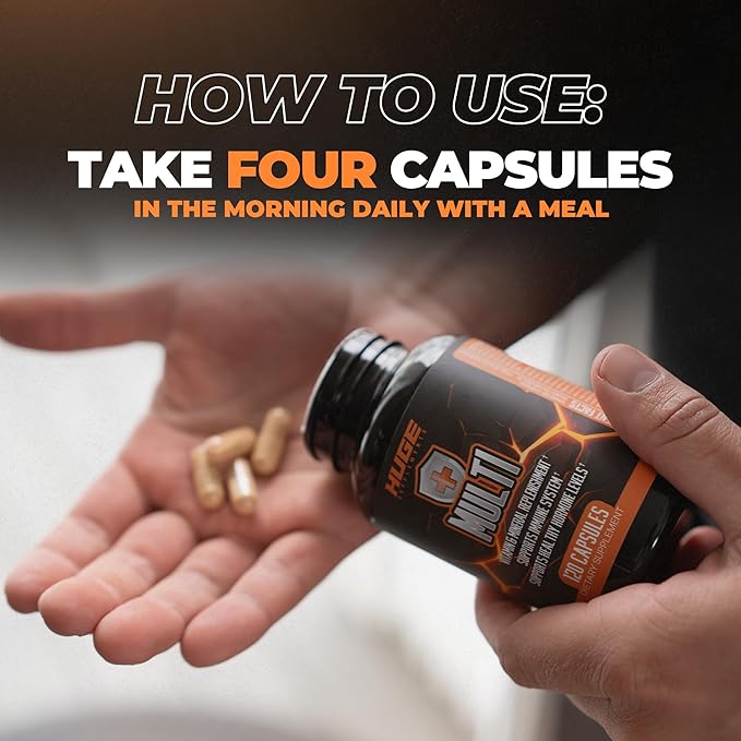 Huge Multi, Multivitamin for Men, High-Performance (120 Capsules)