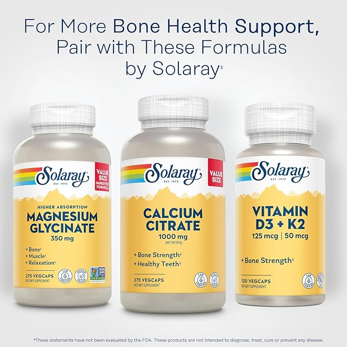 Solaray Calcium Citrate Complex, 1000 mg (68 Serv, 275 Count)