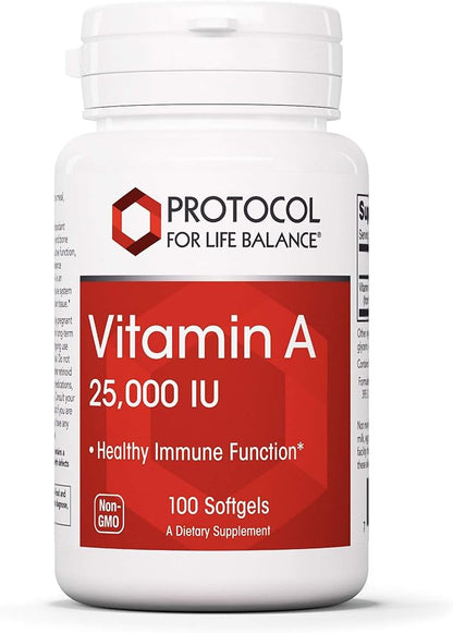 Protocol Vitamin A 25,000 IU 100 Softgels