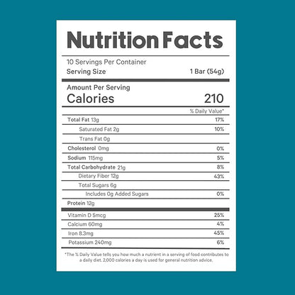 Essential Nutrition Bars by LyfeFuel | Vegan Protein Bar & Low Carb Meal Replacement for Intermittent Fasting and Hunger Control | 12g Plant-Based Protein, High Fiber, MCT Oil and 21 Organic Vitamins | No Sugar Alcohols (Lemon Ginger Tart)