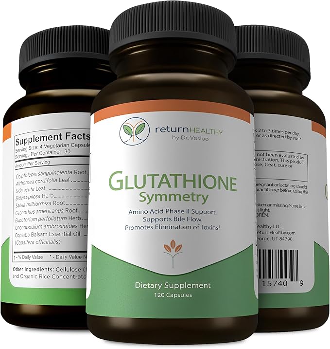 Glutathione Symmetry | S-Acetyl Glutathione Supplement 120 caps
