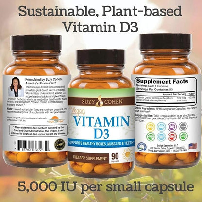Script Essentials Vegan Vitamin D3 5,000 90 Capsules