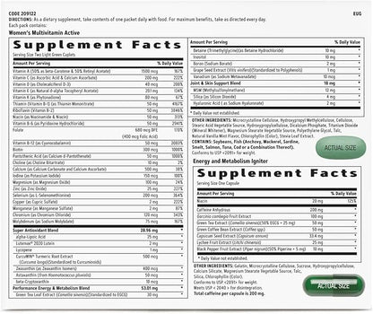 GNC Women's Energy & Metabolism Vitapak 30 Count