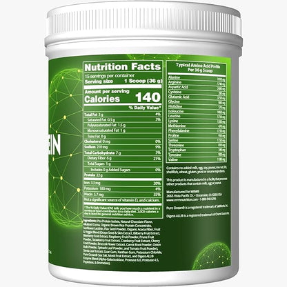 MRM Nutrition Veggie Protein with Superfoods | Vanilla Flavored | 22g Complete Protein | Over 8.8g Essential Amino acids | 13 superfoods | with Omega 3s and Omega6s | Keto Friendly | 30 Servings