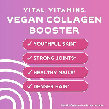 Vital Vitamins Vegan Collagen Booster 60 Capsules