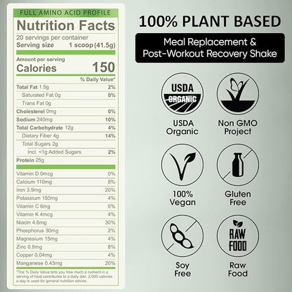 Elite Plant-Based Protein Powder 25g Complete 1 Month
