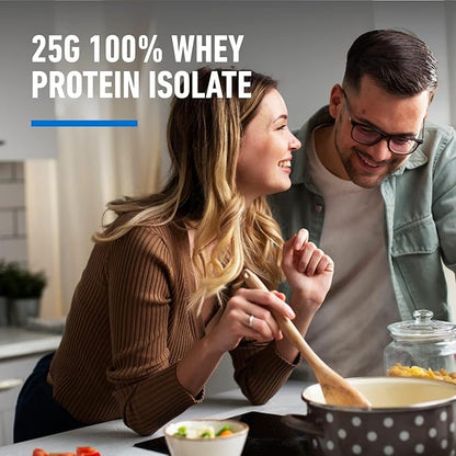 Isopure Zero Carb 100% Pure Whey Isolate Protein Powder, Lactose Free, Gluten Free, With Vitamins, Creamy Vanilla, 25g Protein Per Serving, 4.5 Lbs, 66 Servings