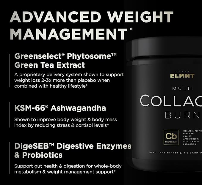 Super Collagen Burn Powder for Women KSM66, Apple