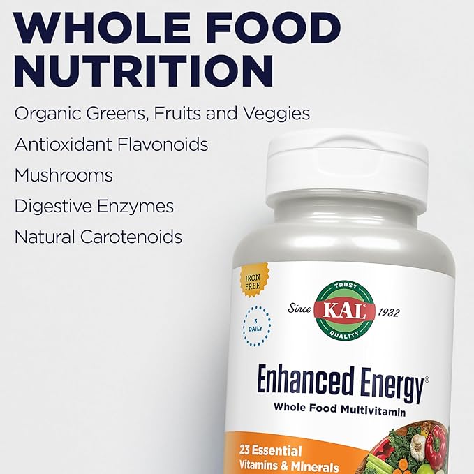 KAL® Enhanced Energy Multivitamin 180 Capsules