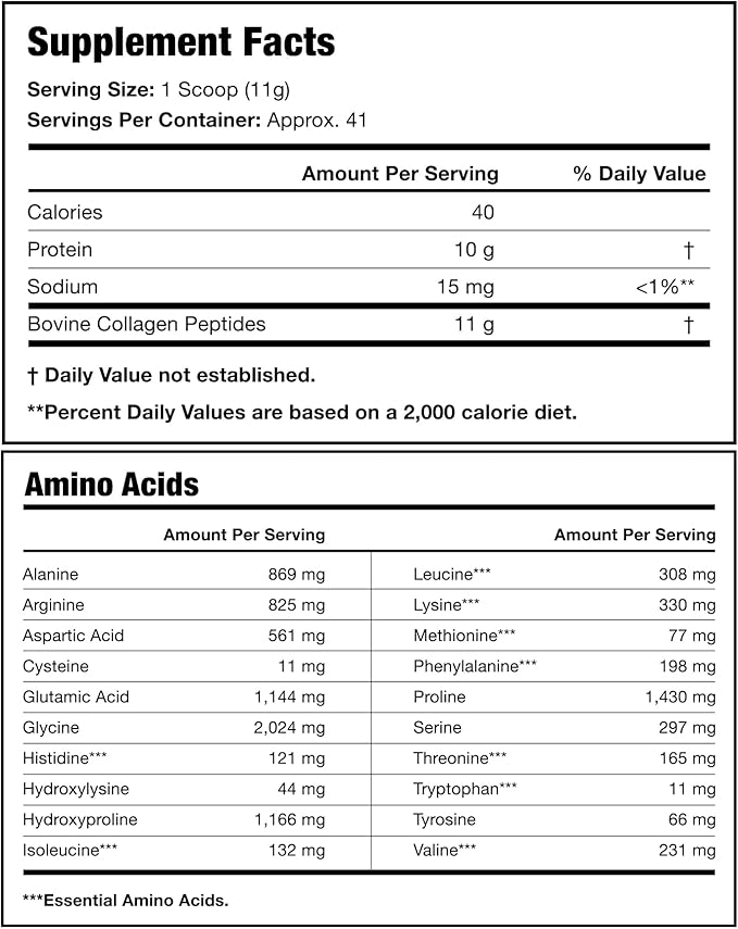 Collagen Peptides Powder 11g Collagen 16 oz.