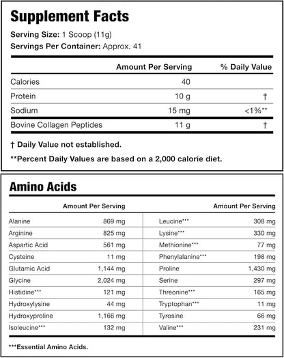 Collagen Peptides Powder 11g Collagen 16 oz.