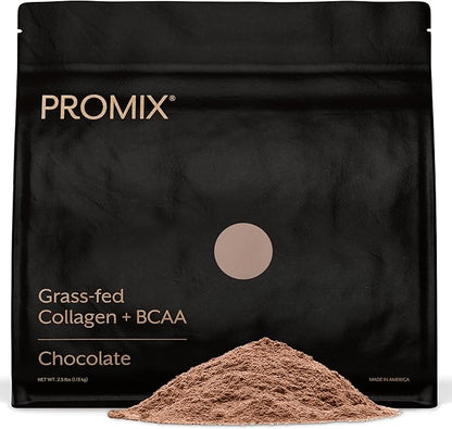 Promix Collagen Peptides and BCAA, Chocolate, 2.5lb Bulk