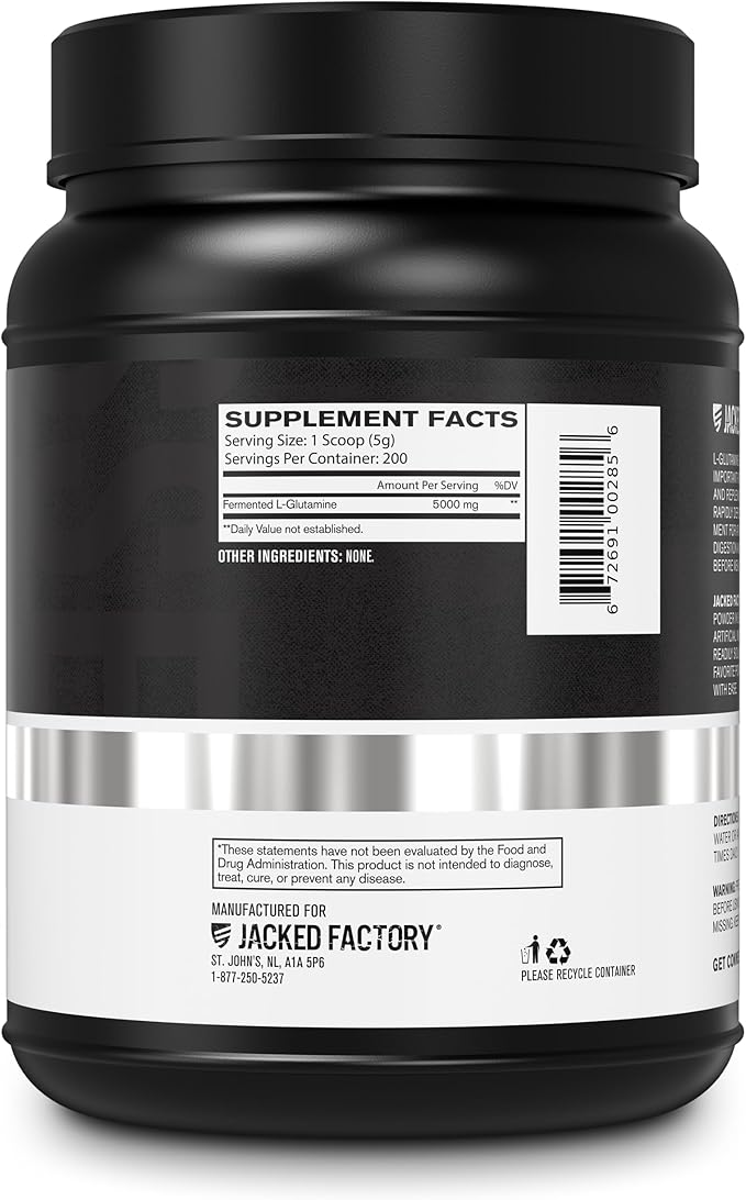 L-Glutamine Powder 500g, 200 Servings