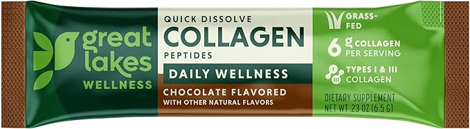 Great Lakes Wellness Collagen Peptides Powder 6 Sticks
