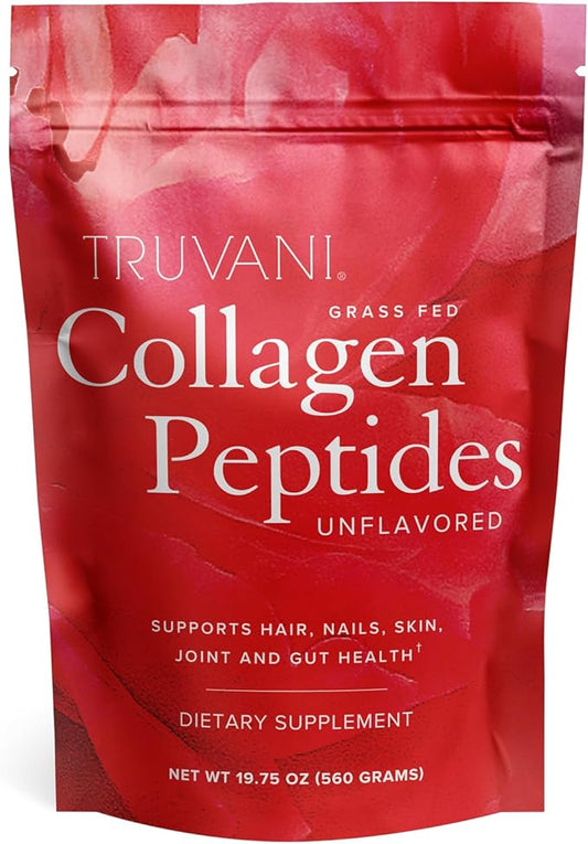 Truvani Hydrolyzed Collagen Peptides 28 Servings 20g Grass-Fed