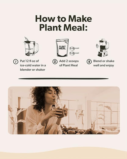 Plant Meal Replacement Shake 25g of 76+ Organic 1 Serving