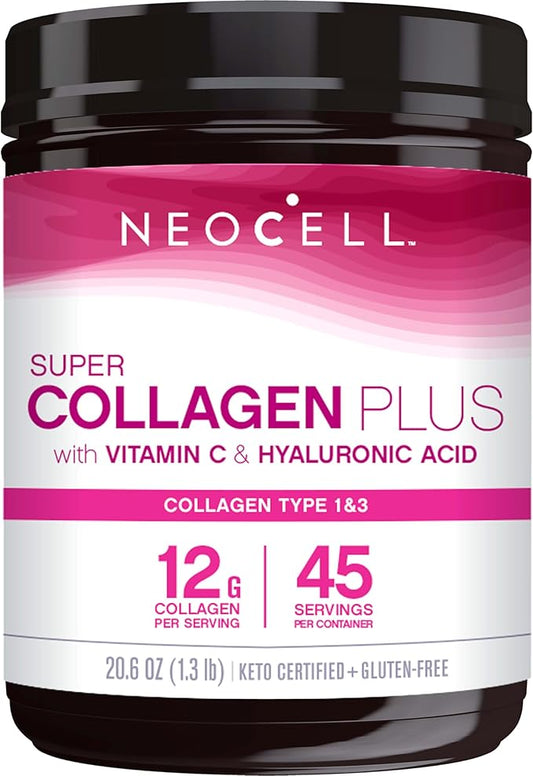 NeoCell Super Collagen Powder, Collagen Plus 1 & 3, 12g 12g Collagen 20.6 Oz