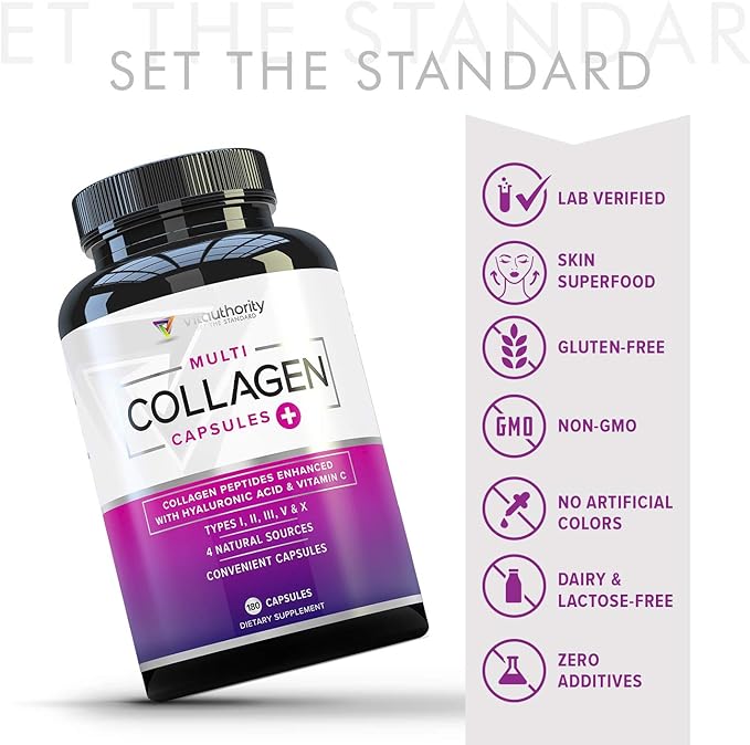 Vitauthority Multi Collagen Pills for Women 60 Servings