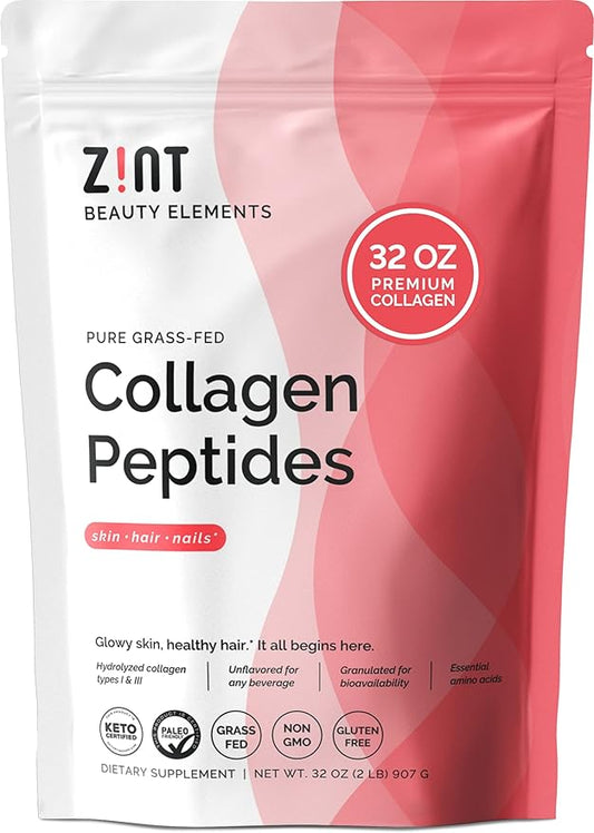 Zint Collagen Peptides Powder (32 oz):