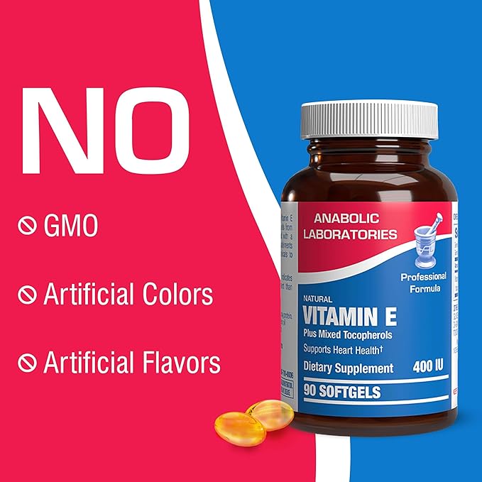 Anabolic Laboratories Natural Vitamin E 400 90 Supplements