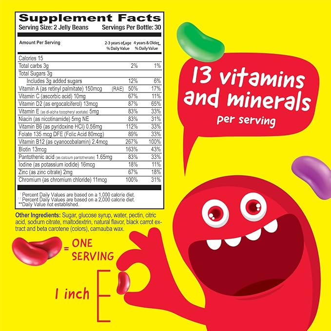 Kids Multivitamin & Minerals Jelly Beans 60 Jellies