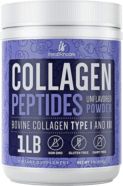 Collagen Peptides Powder for Women Hydrolyzed 1Lb