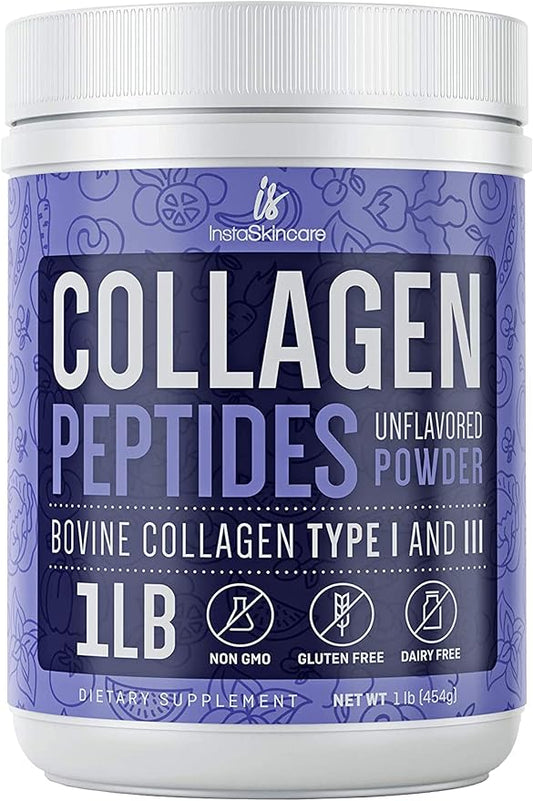 Collagen Peptides Powder for Women Hydrolyzed 1Lb