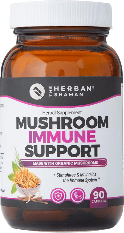 Mushroom Supplement Immune Support (90 Capsules)