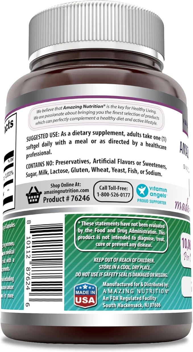 Amazing Formulas Biotin with Extra Virgin 10000 Mcg (1 Pack, 240 Count)