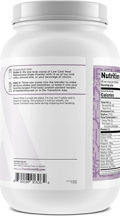 TransformHQ Meal Replacement Shake Powder 28