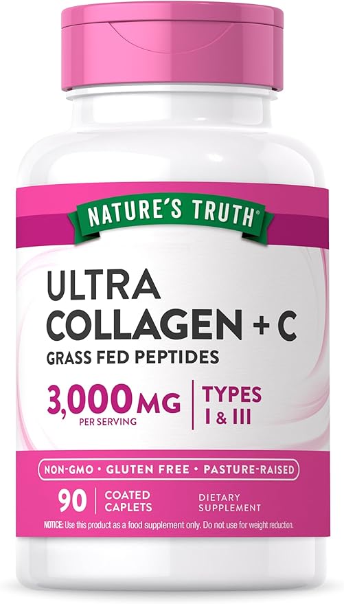 Nature's Truth Collagen Peptides 90 Caplets 1 and 3 with