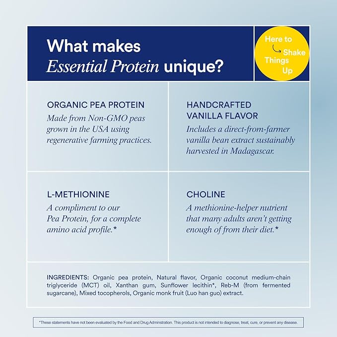 Ritual 50+ Vegan Protein Powder 20g Organic 3rd Party 1 Lbs