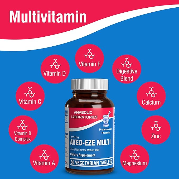Iron Free Daily Multivitamin for Men 60 Tablets