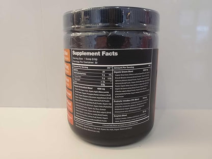 NutraChamps Super Greens Powder Premium Superfood | 20+ Organic Green Veggie Whole Foods | Wheat Grass, Spirulina, Chlorella | Antioxidant, Digestive Enzyme & Probiotic Blends (9.0 OZ, Mango)