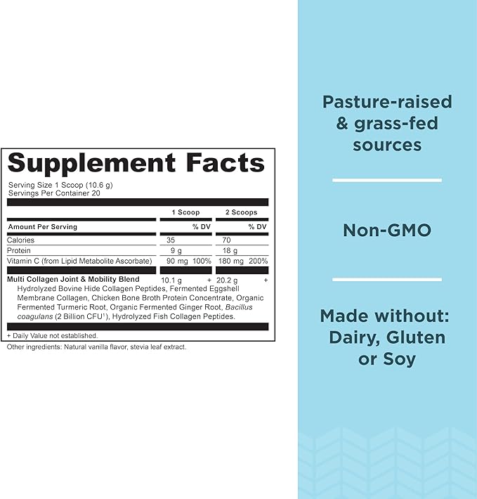 Ancient Nutrition Collagen Powder Protein, Multi 20 Serving, 7.48oz