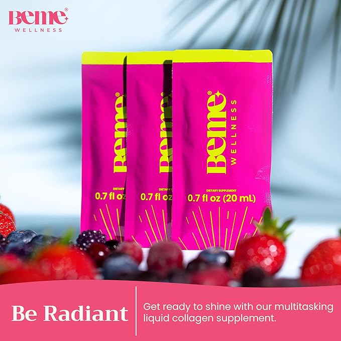 BeMe Liquid Collagen Drink, Be Radiant (Berry) 30 Sachets