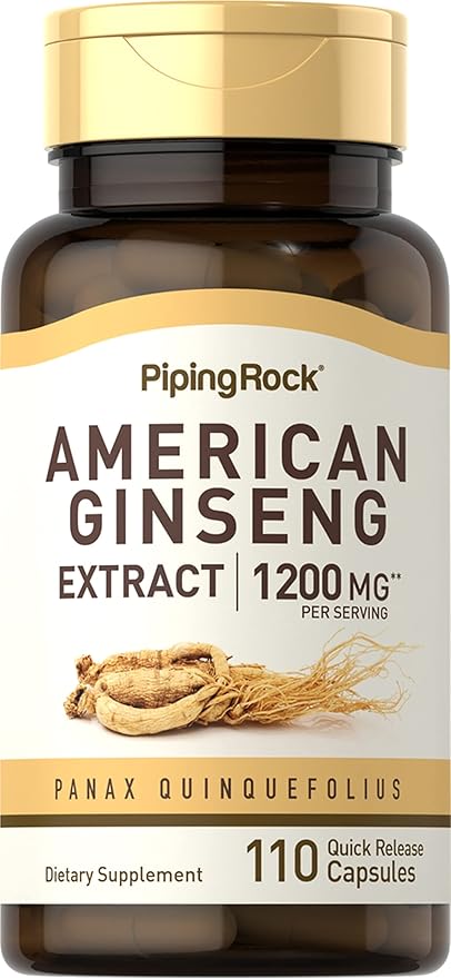 Piping Rock American Ginseng 1200 mg 110 Capsules
